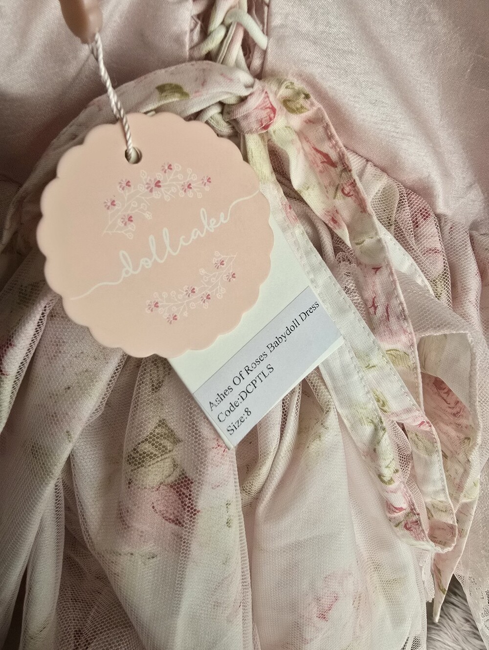 Dollcake Ashes Of Roses Babydoll Dress - Picture 4 of 4